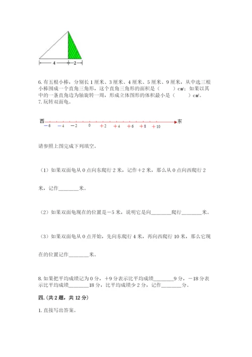 小学六年级数学摸底考试题【历年真题】.docx