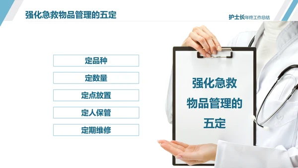 护士长年终工作总结述职报告汇报PPT模板