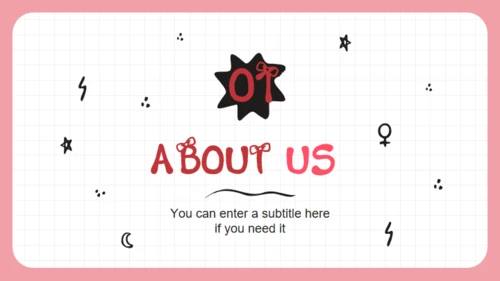 女孩力量卡通人物通用PPT模板