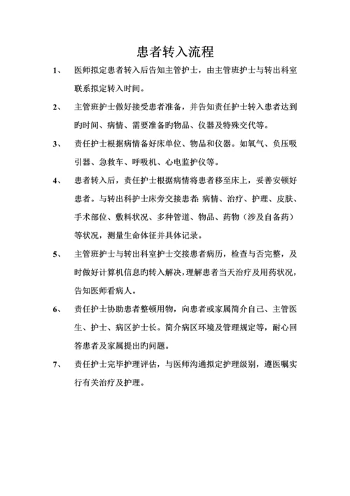 患者入院服务标准流程.docx