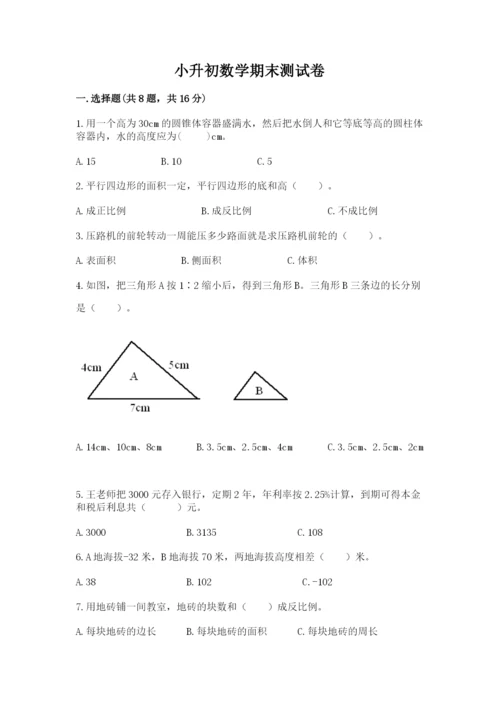 小升初数学期末测试卷ab卷.docx