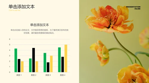 黄绿色清新风夏日通用总结汇报PPT演示模板