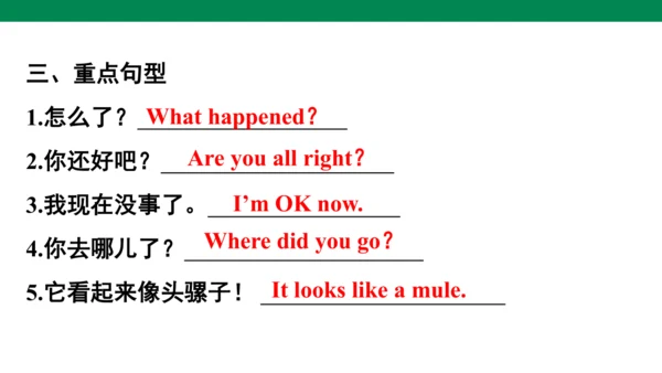 Unit 3　Where did you go？专项复习课件(共67张PPT)