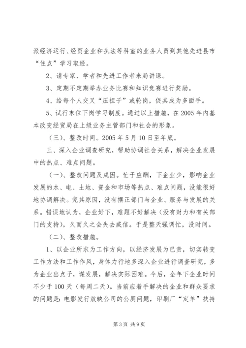 领导个人整改方案(经贸) (2).docx