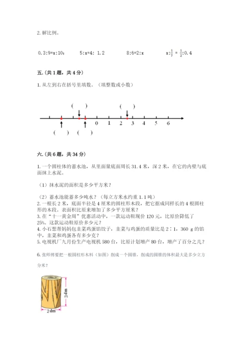 小学数学六年级下册竞赛试题精品（突破训练）.docx