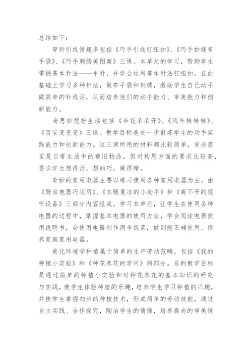 劳动教学总结.docx