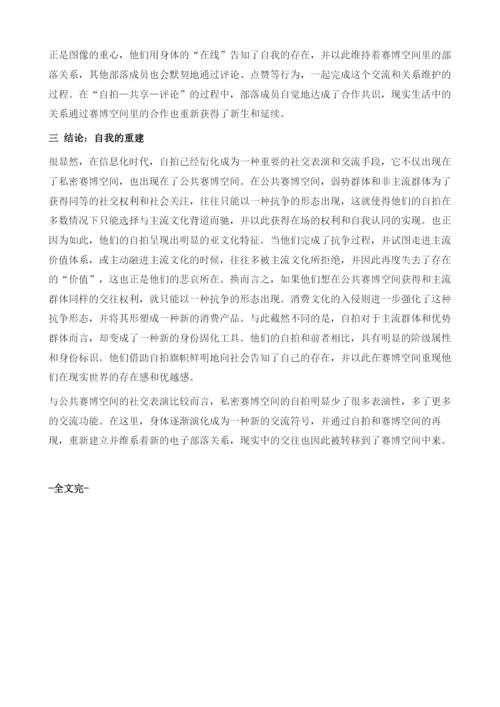 赛博空间的社交表演分析.docx