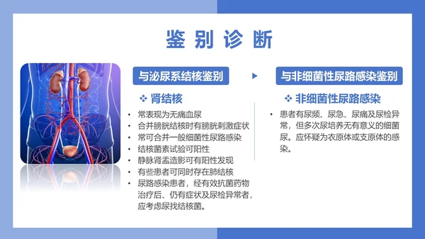 医疗风医疗泌尿系感染PPT模板