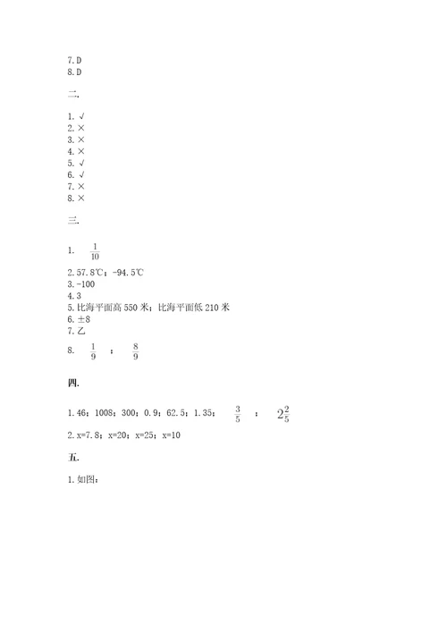 北师大版数学小升初模拟试卷考点提分