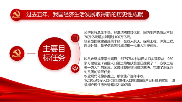 红色简约大气党建党支部工作总结PPT