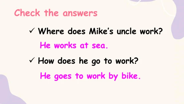 Unit 5 What does he do? PB Let's talk 课件+素材(共32张PP