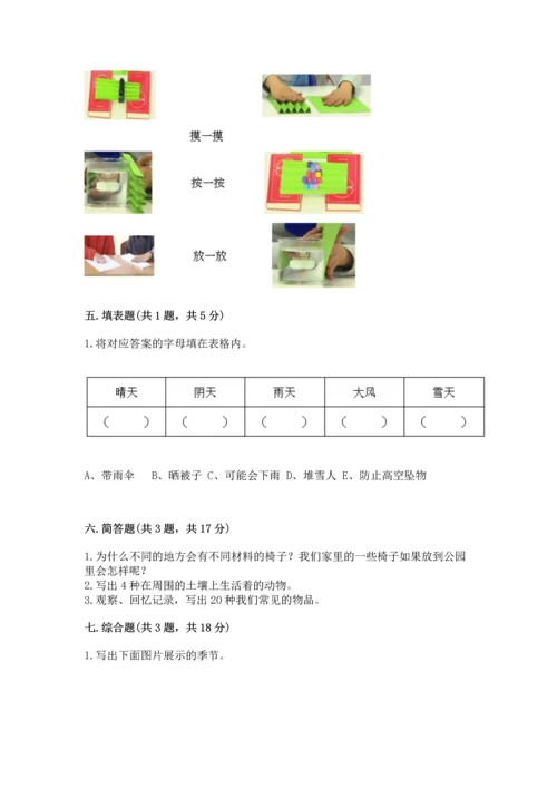 教科版科学二年级上册《期末测试卷》及答案【全优】.docx