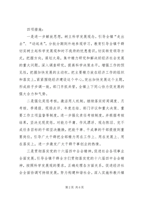 全区经济工作会议贯彻落实情况.docx