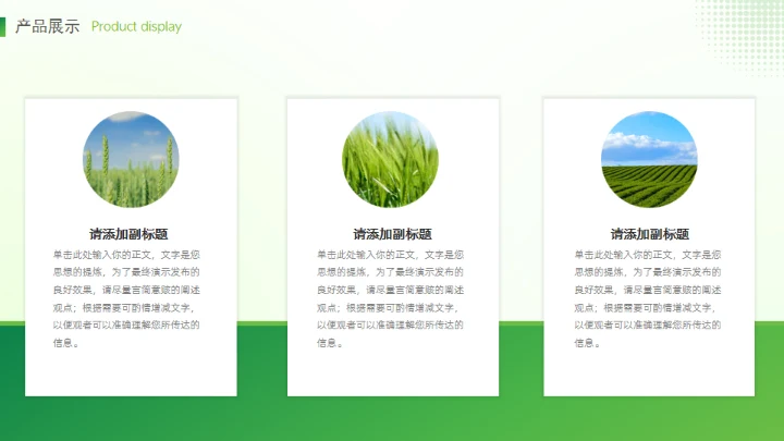 乡村振兴农产品介绍通用PPT模板