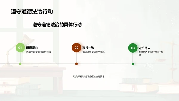 道德法治实践教程PPT模板