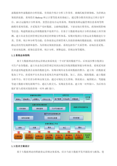 基于大数据理论的铁路货运营销决策系统设计与实现.docx