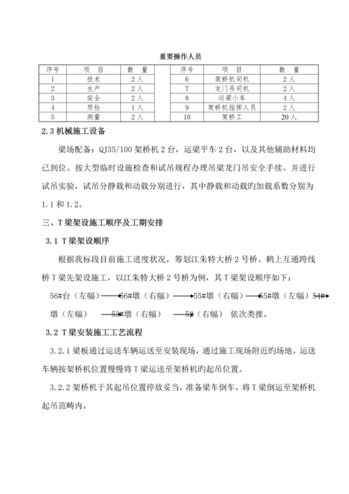 T梁架设综合施工专题方案.docx