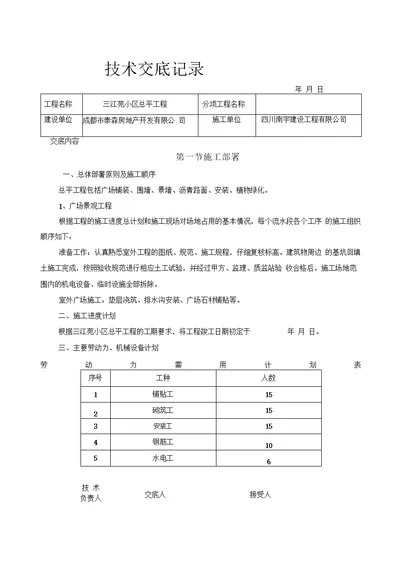 总平工程技术交底只需要114页