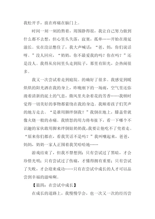 在尝试中成长作文600字-1.docx