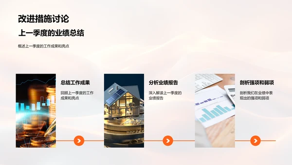 金融季度成绩汇报PPT模板