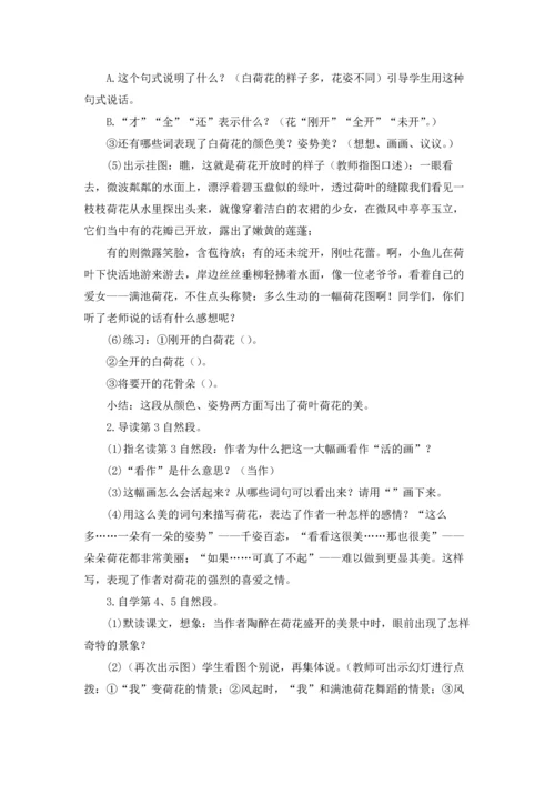 关于荷花教案集合6篇.docx