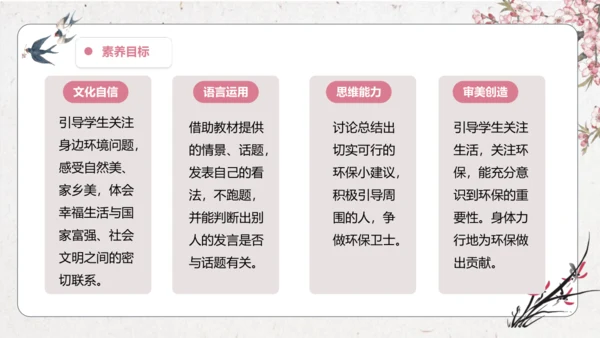 【大单元】统编版四上第一单元 第8课时  口语交际  我们与环境 课件