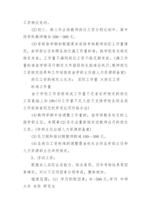 私立学校薪酬管理制度.docx