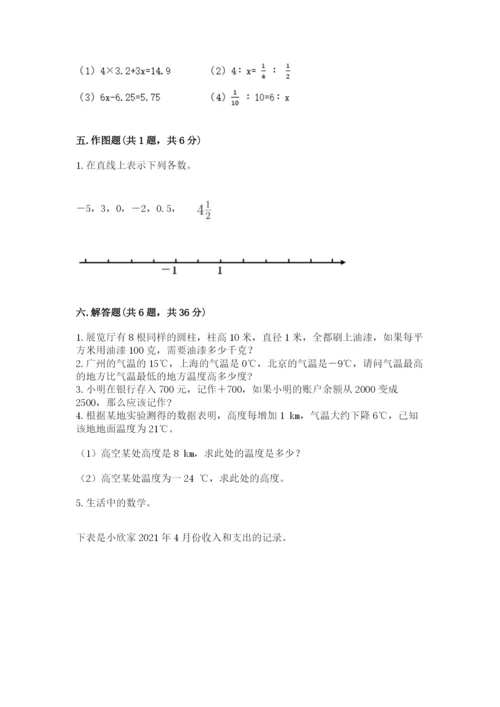 小升初数学期末测试卷及完整答案（各地真题）.docx