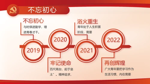 红色党建党支部述职报告动态PPT