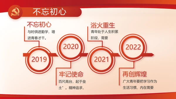 红色党建党支部述职报告动态PPT