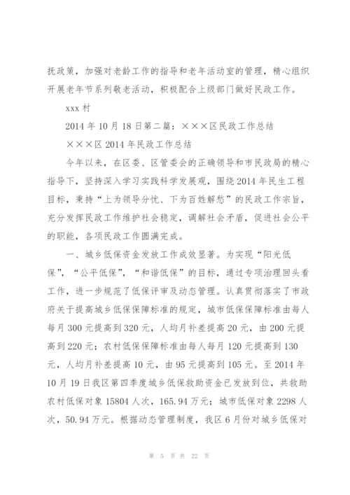 民政会计工作总结(多篇).docx