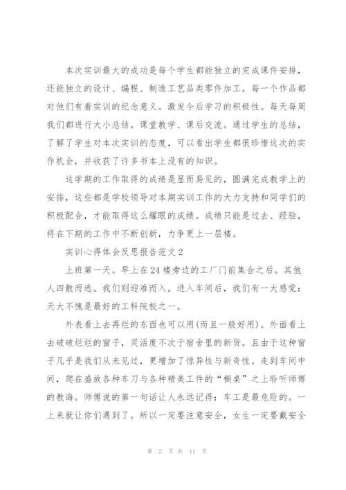 实训心得体会反思报告范文2021.docx