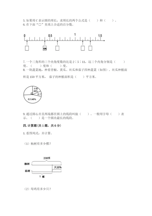 小学数学六年级上册期末考试试卷精品【巩固】.docx