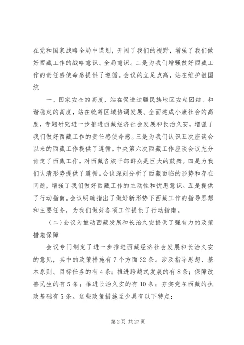 第六次西藏座谈会精神学习心得 (4).docx