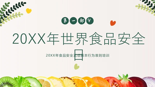 食品安全日食品安全五项基本行为准则PPT课件食品安全宣传周
