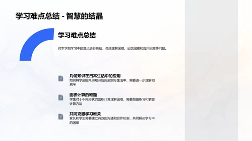 数学学习总结报告PPT模板