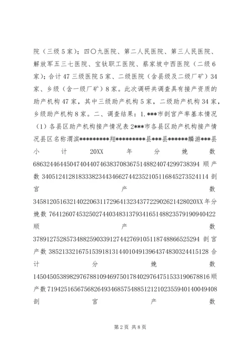 剖宫产率调研报告.docx