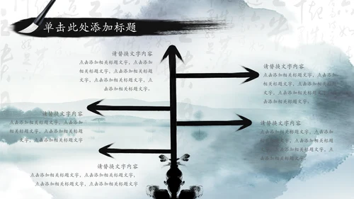 中国风国学经典古典传统文化论语PPT模板