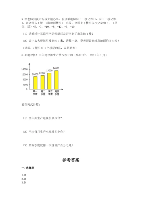 冀教版小学六年级下册数学期末综合素养测试卷附答案（轻巧夺冠）.docx