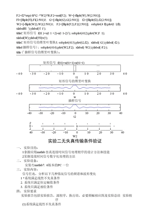 华北水利实验指导书-信号与系统