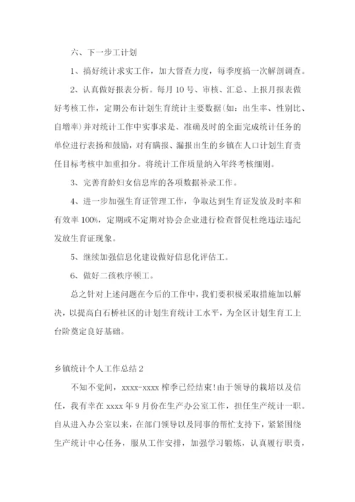 乡镇统计个人工作总结.docx