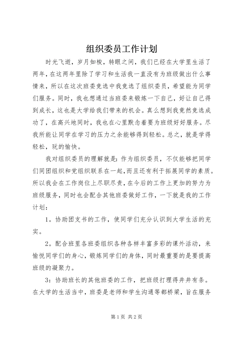 组织委员工作计划.docx