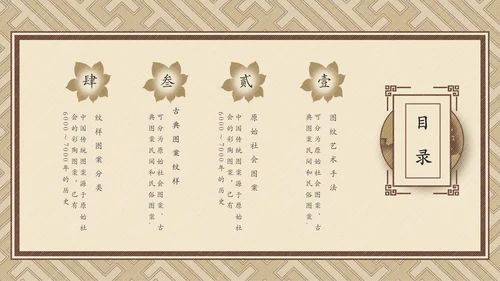 中国传统纹样宣传介绍通用PPT模板