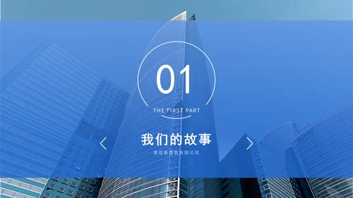 实景图分块式目录PPT模板