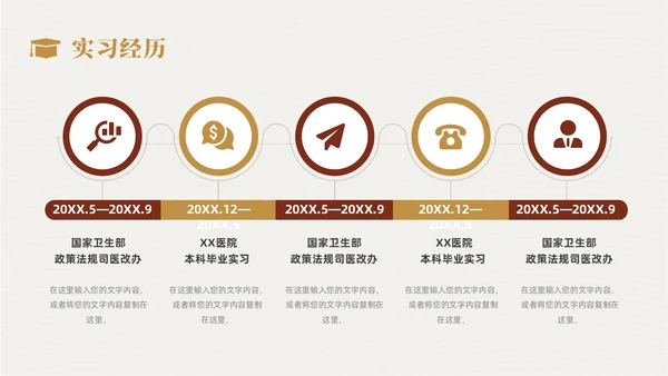 复古简约风研究生复试汇报个人简历自我介绍述职报告ppt模板