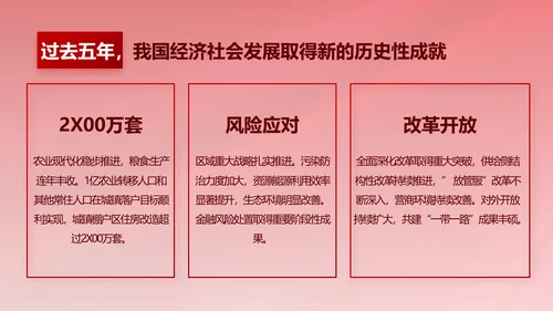 红色大气党建党支部年终工作总结PPT