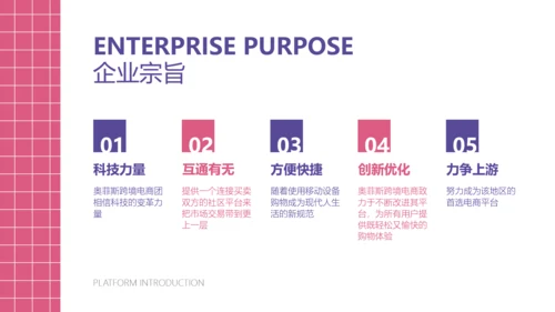 简约风跨境电商平台宣传介绍PPT
