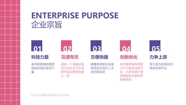 简约风跨境电商平台宣传介绍PPT