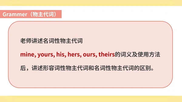 黄色卡通风七年级英语足球课件PPT模板