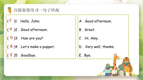 Unit 3 Look at me（复习课件）-2023-2024学年三年级英语上册期末核心考点集训